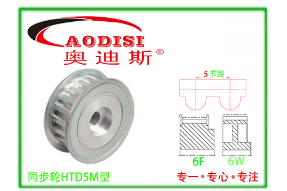 HTD5M直孔同步帶輪