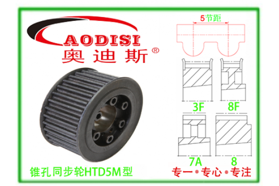 HTD5M-15錐孔同步帶輪