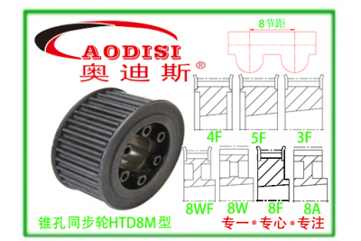 HTD8M-30錐孔同步帶輪